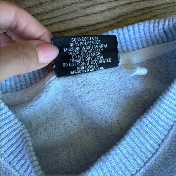 comfortex usa light blue soft breckenridge pullover sweater size S - Picture 6 of 7